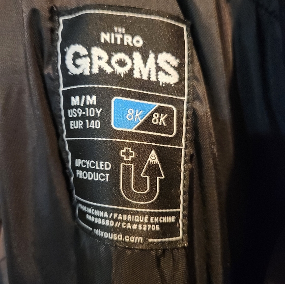 Nitro Black and Gray Jacket - Picture 3 of 3